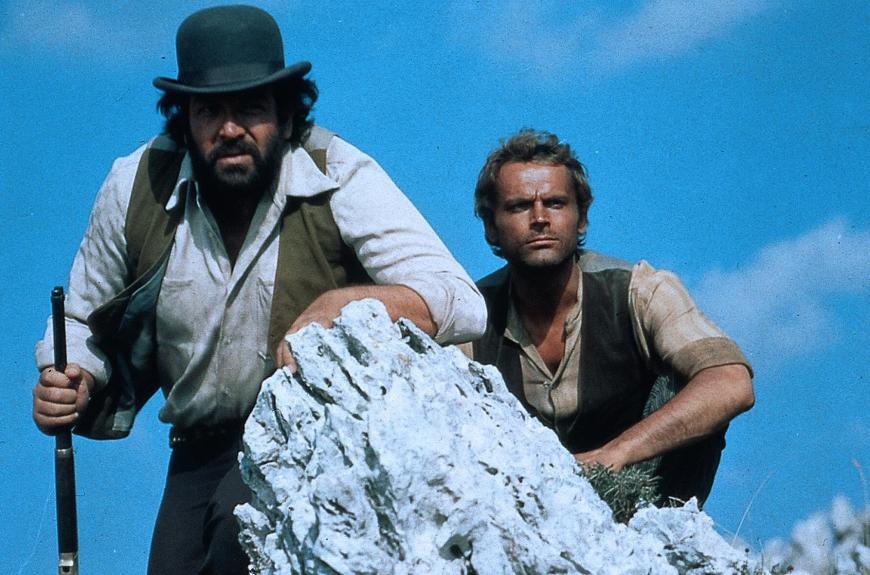 An der Seite von Terence Hill feierte Spencer - wie hier im Film
