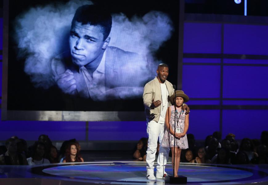 Jamie Foxx gedachte zusammen mit seiner Tochter dem verstorbenen Muhammad Ali.