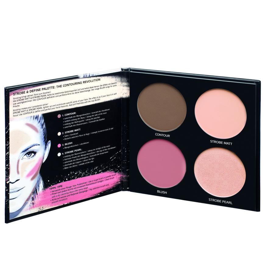 ALL TIME FAVOURITE „Ich stehe total auf Bronzer und diese Contouringpalette.“ „Strobe & Define Palette“ von Beyu, ca. 13 Euro
