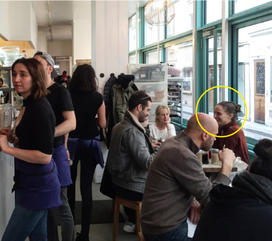 Das Beweisfoto: Natalie Portman ganz rechts mit Mann...Sie war ungeschminkt, aber trotzdem eine Schönheit!