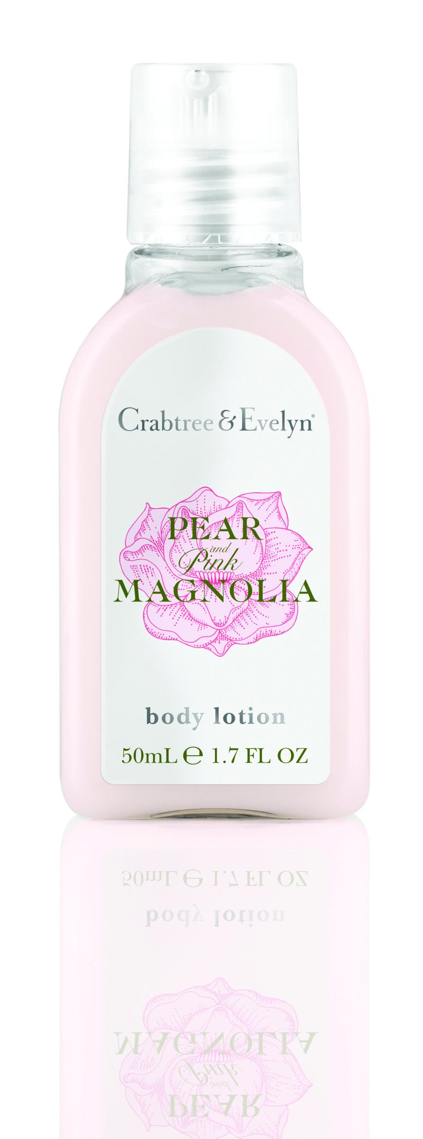 Body & Gesicht: „Pear and Pink Magnolia Bodylotion“ von Crabtree & Evelyn, ca. 7 Euro