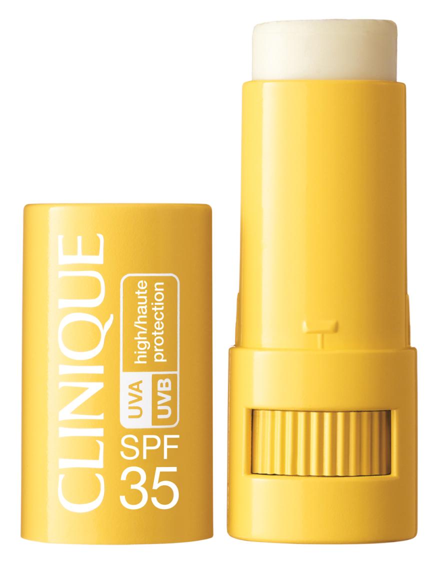 „SPF 35 Targeted Protection Stick“ von Clinique, mit Jojoba, ca. 25 Euro