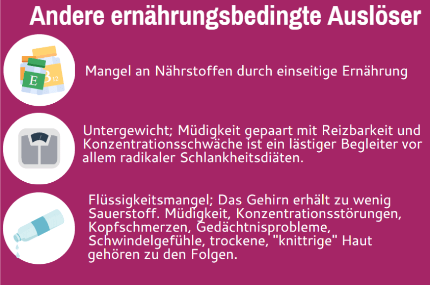Müdigkeit kann auch aufgrund falscher Ernährung kommen. Auf was sollte man achten?