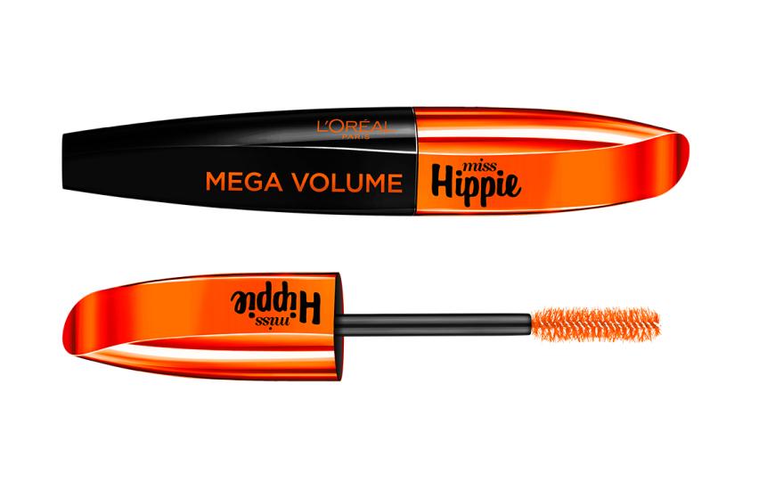 „Hippie Mega Volume“-Mascara von L’Oréal Paris, ca. 10 Euro