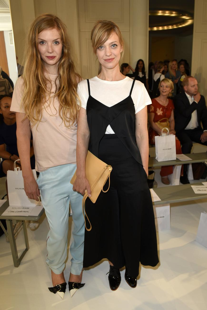 Pheline Roggan und Heike Makatsch bei der Malaikaraiss Fashion Show