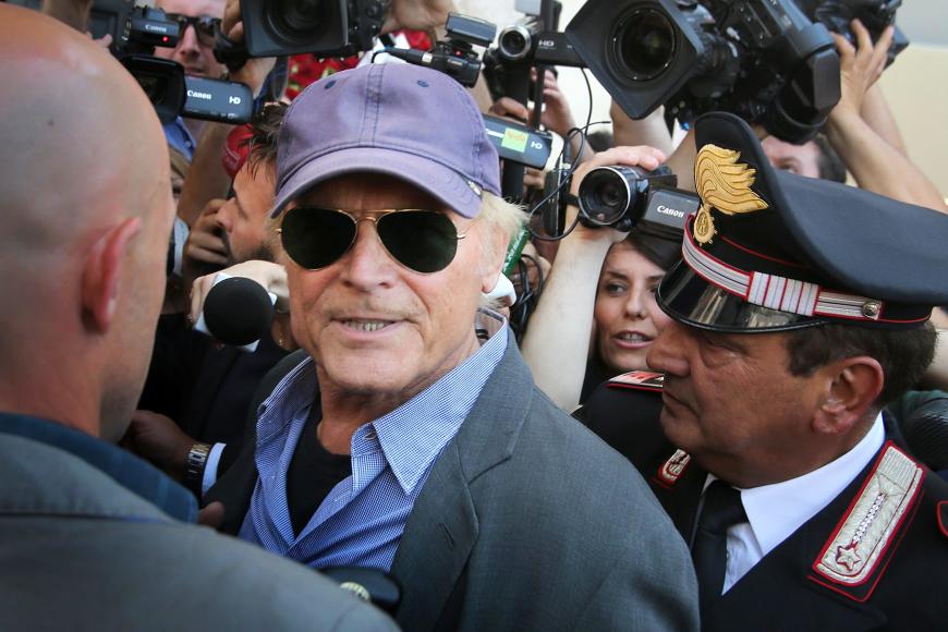 Terence Hill nahm am mit einer bewegenden Rede Abschied von seinem Filmpartner Bud Spencer.