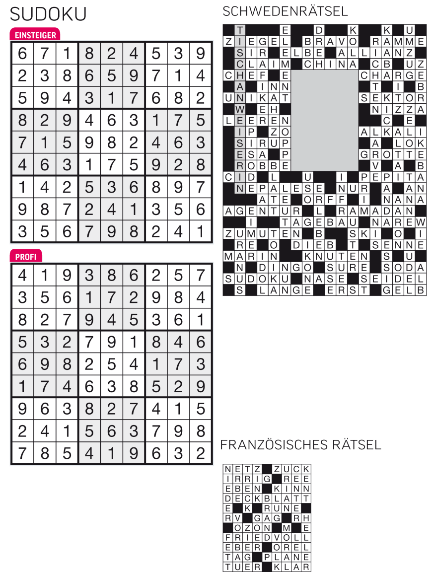 Sudoku- und Rätselauflösung ab Magazin 01/2015 - Bild 107