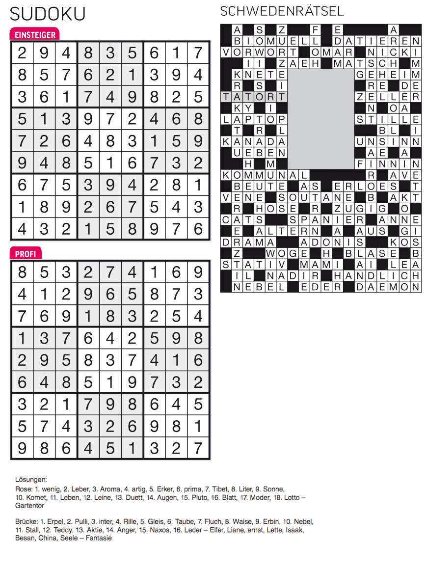 Sudoku- und Rätselauflösung ab Magazin 01/2015 - Bild 106