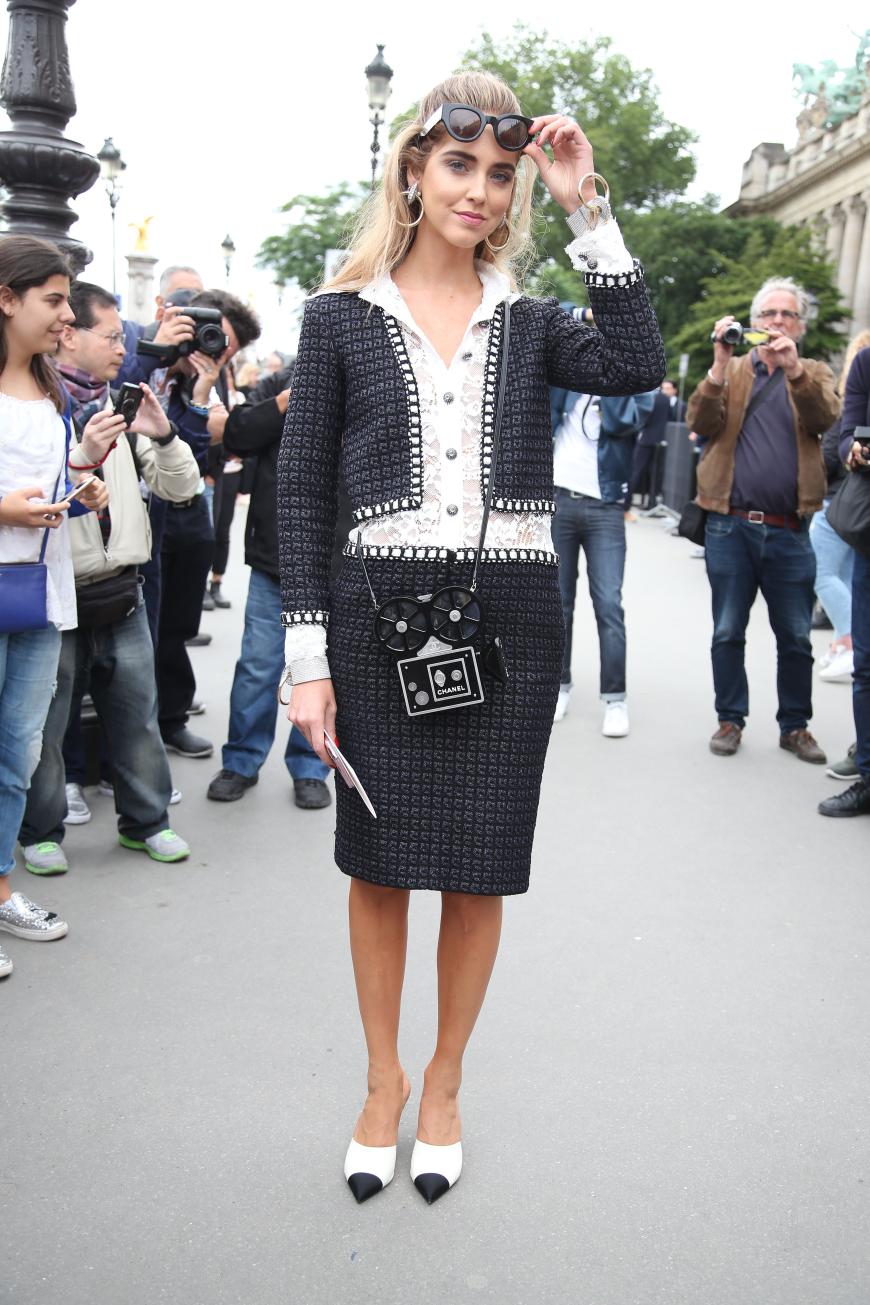 Chiara Ferragni wirft sich für Chanel in den Granny-Look