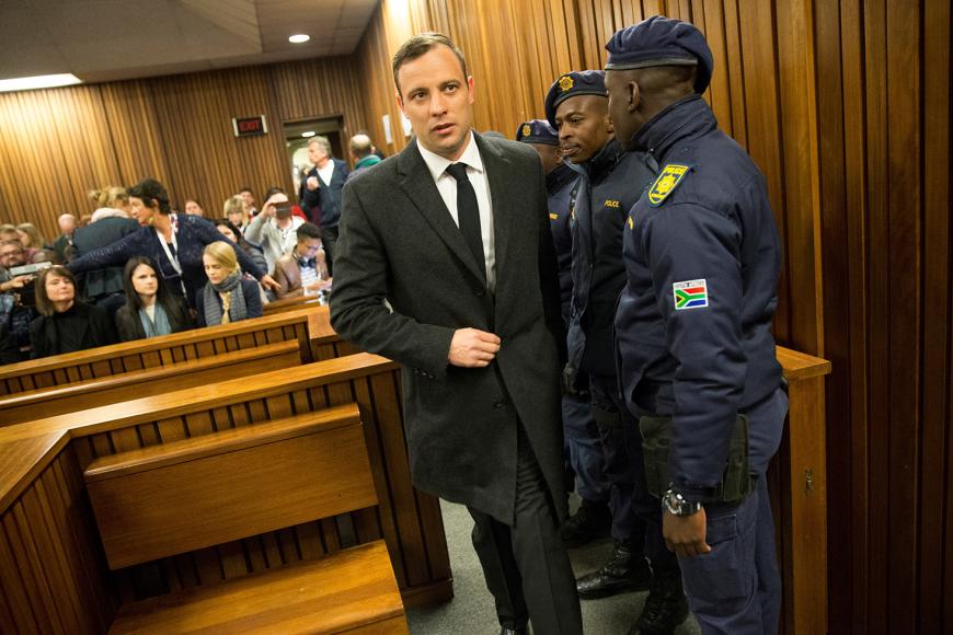Oscar Pistorius vor Gericht in Pretoria, Südafrika.
