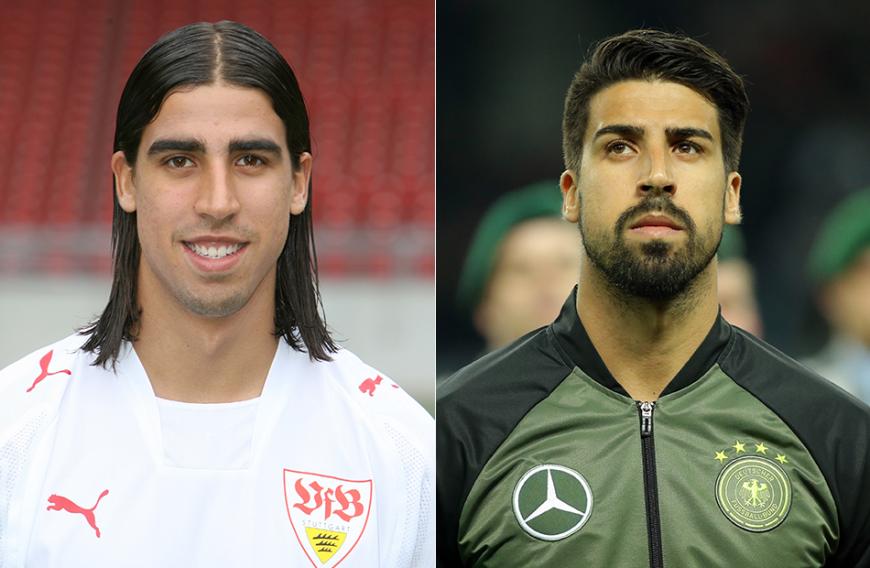 Auch GANZ GROSS: Sami Khedira 2007 und heute. Was Frisur und Bart so ausrichten können ...