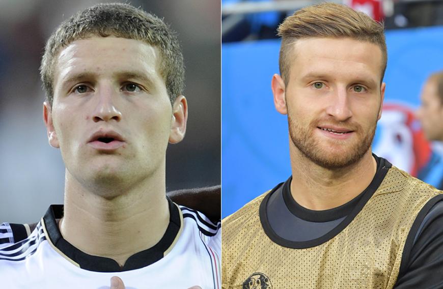 Ach herrje. Ohne Worte: Shkodran Mustafi früher und heute.