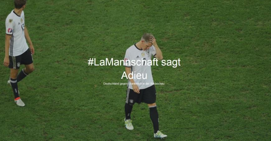 Deutschland ist im EM-Halbfinale gegen den Gastgeber Frankreich ausgeschieden und sagt nun