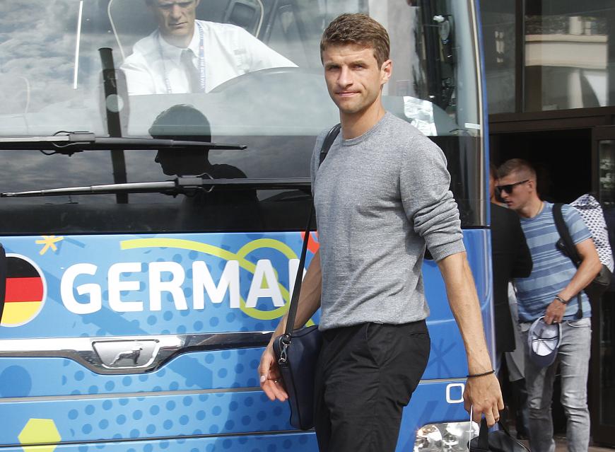 Gedrückte Stimmung bei Thomas Müller, der bei der EM 2016 enttäuschte.