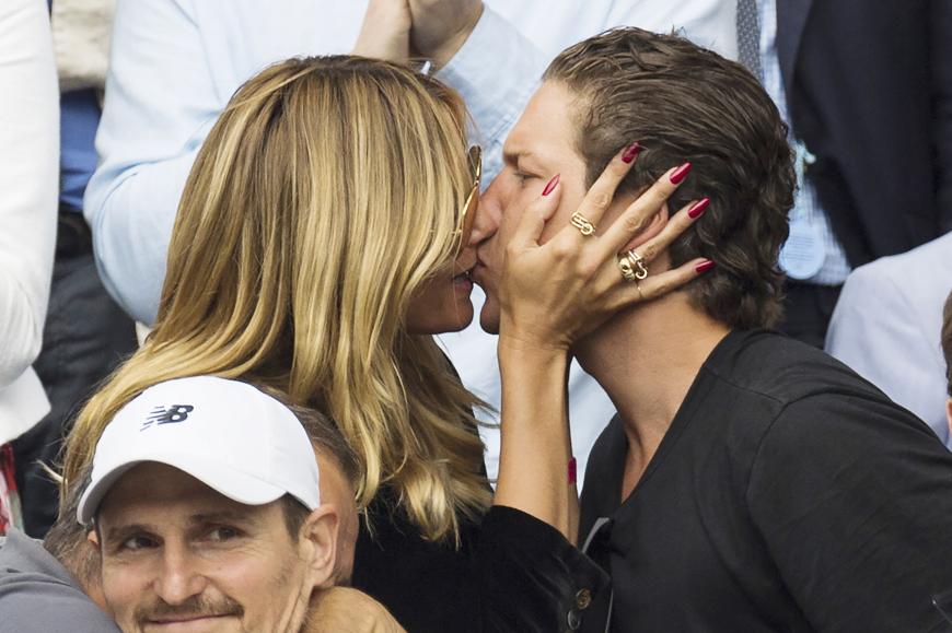 Heidi Klum kann kaum die Finger von ihrem Beau, Vito Schnabel lassen.