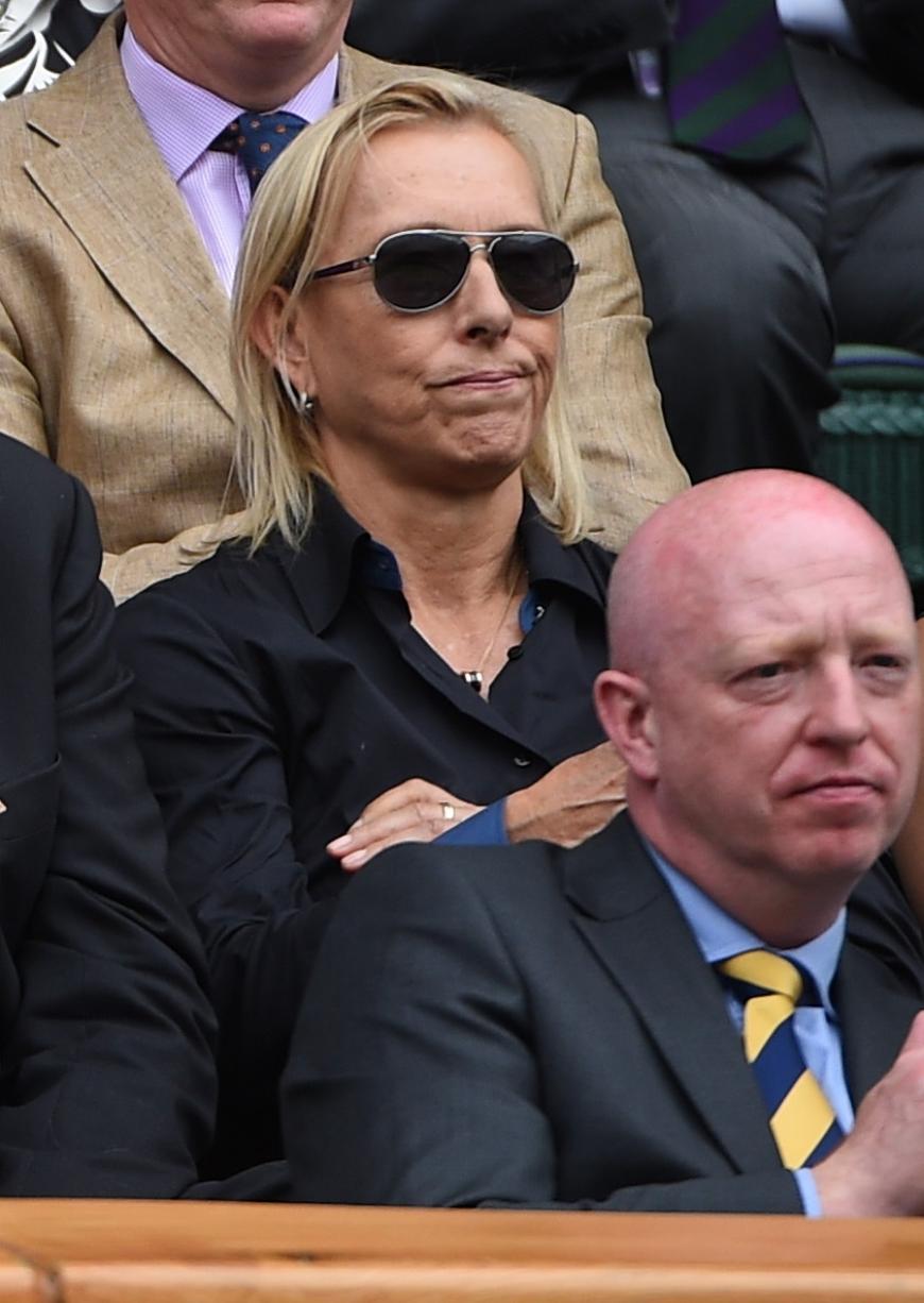 Ex-Tennis-Profi Martina Navratilova darf das Frauen-Finale natürlich nicht verpassen.