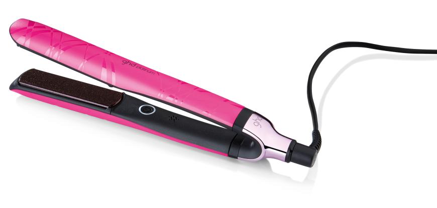 „Electric Pink Platinum Styler“ von Ghd, ca. 200 Euro, Teilerlös kommt der DKMS Life Charity zugute