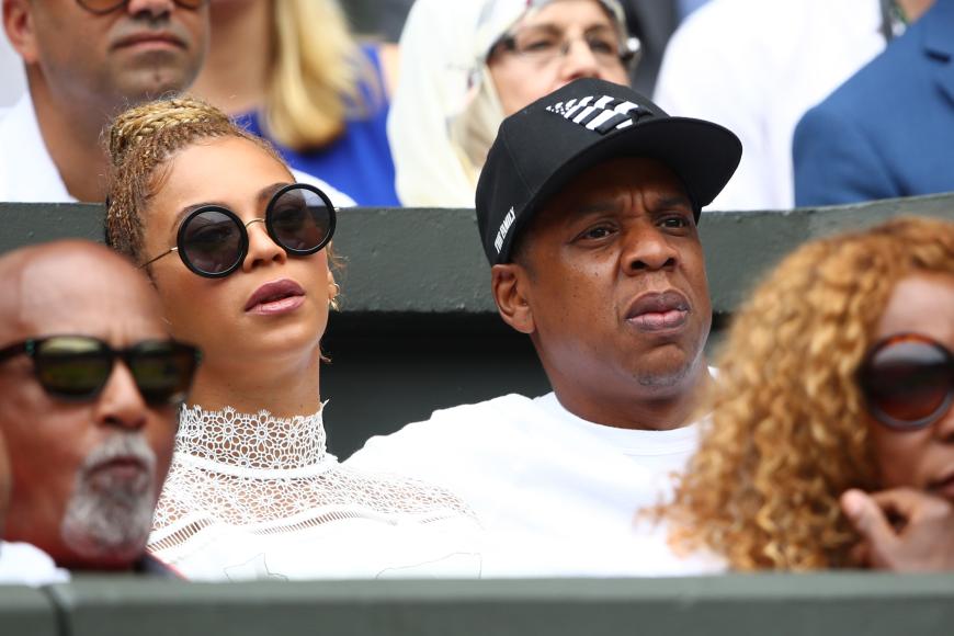 Beim Tennis-Finale in Wimbledon sind Beyoncé und Jay-z sichtbar überfordert.
