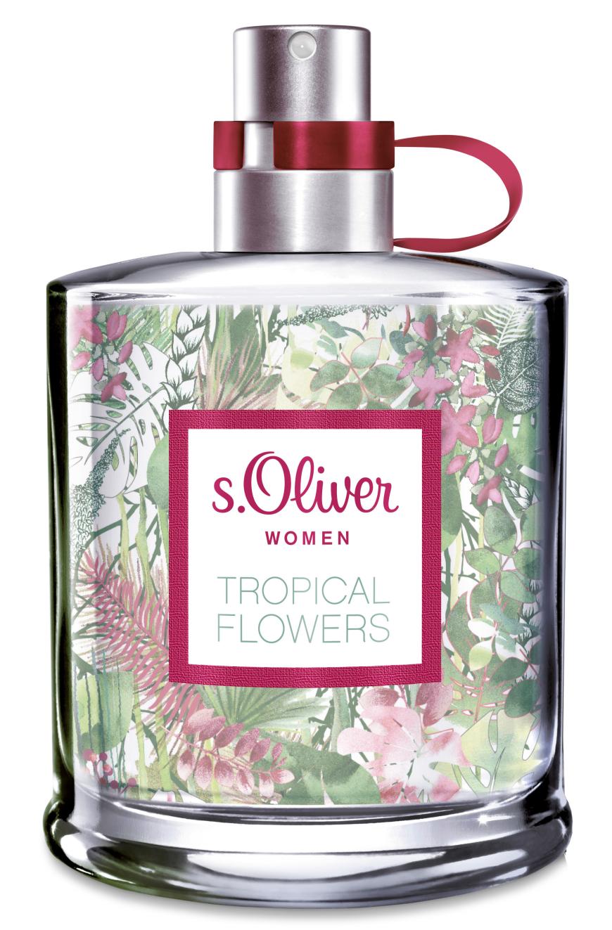 „Tropical Flowers“von s.Oliver, mit Kardamom und exotischen Hölzern, 30 ml, EdT, ca. 18 Euro
