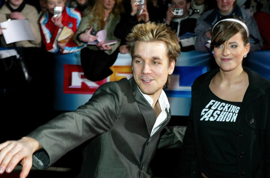 Die blondierte Igel-Frisur sitzt: Tobias Schlegl mit Sarah Kuttner 2004 bei der ECHO-Verleihung