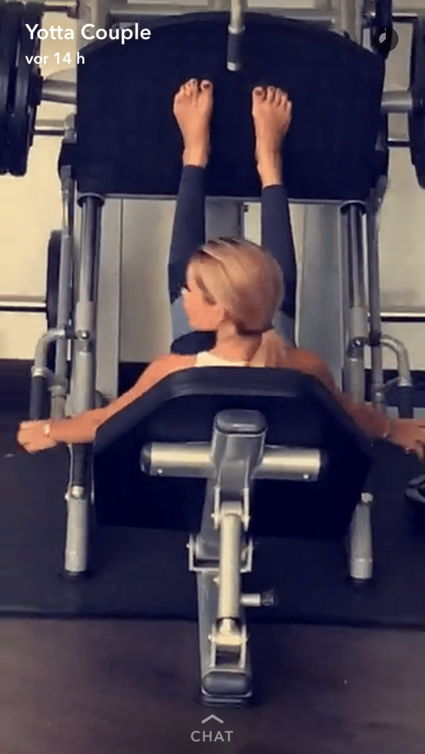 Neue Snapchat-Aufnahmen heizen Spekulationen um eine Versöhnung bei dem Protz-Paar an. Darauf scheint Maria beim Fitnesstraining zu sehen zu sein ...