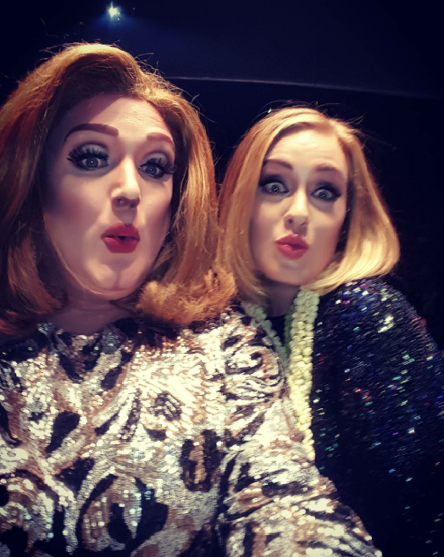 Kris Zello trifft sein großes Idol Adele.