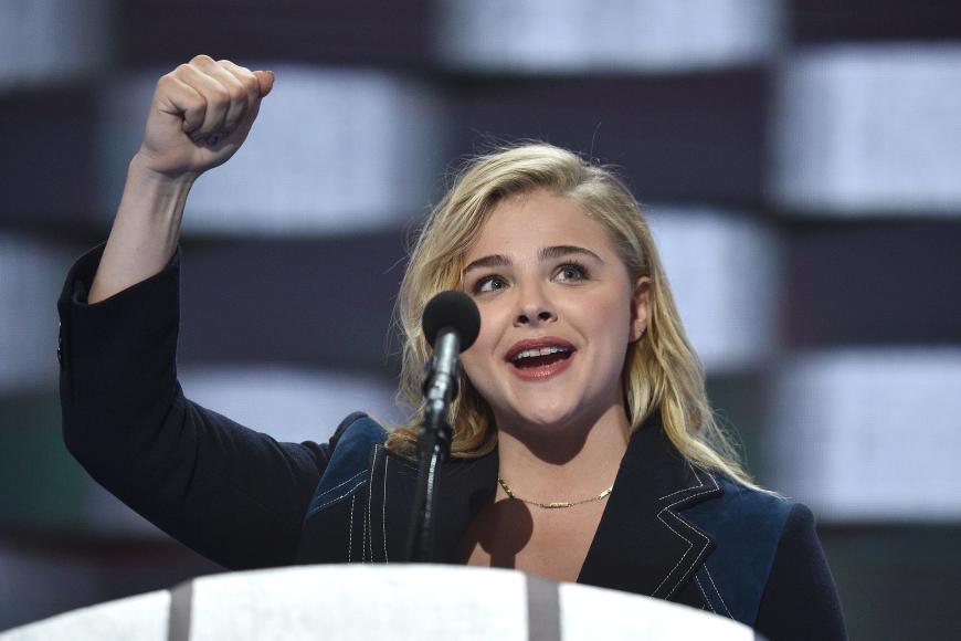 Chloe Grace Moretz am 27. Juli beim Parteitag der Demokraten in New York.