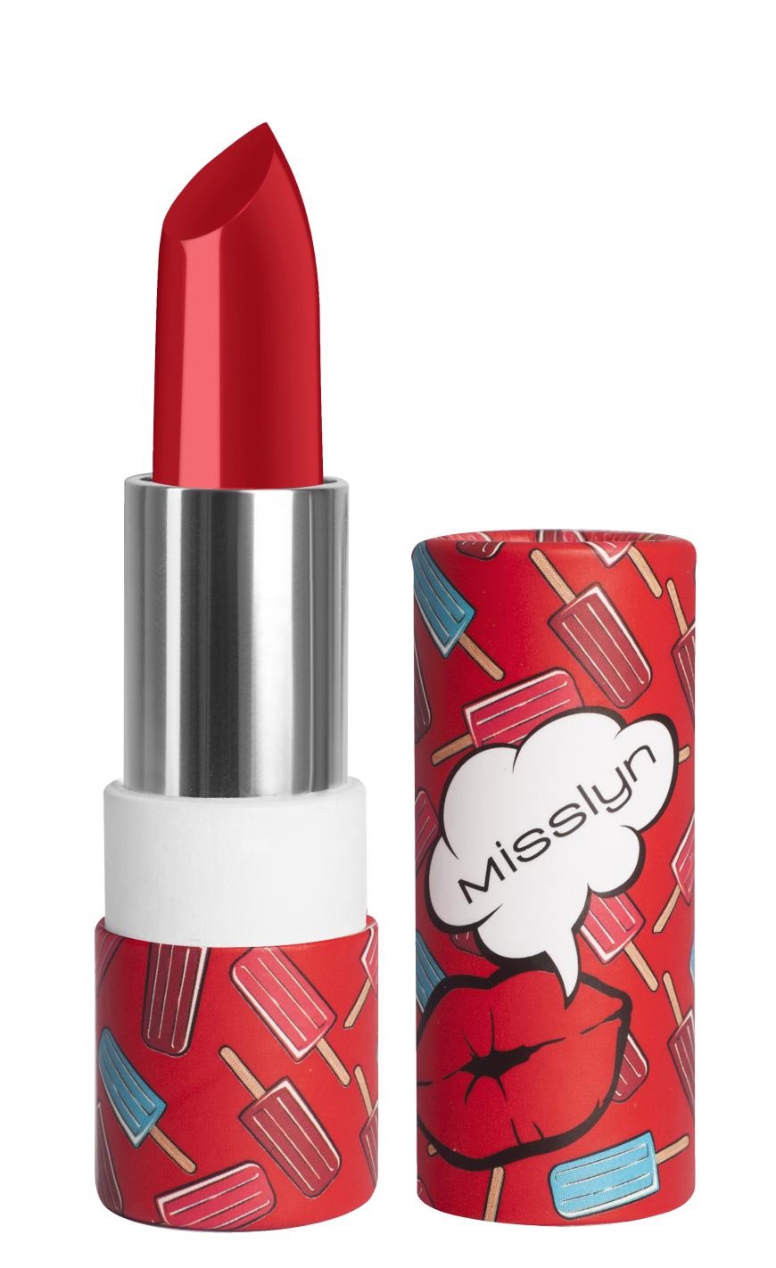 „Pop It Up“ von Misslyn, farbintensiv, in „Red My Lips“, ca. 6 Euro