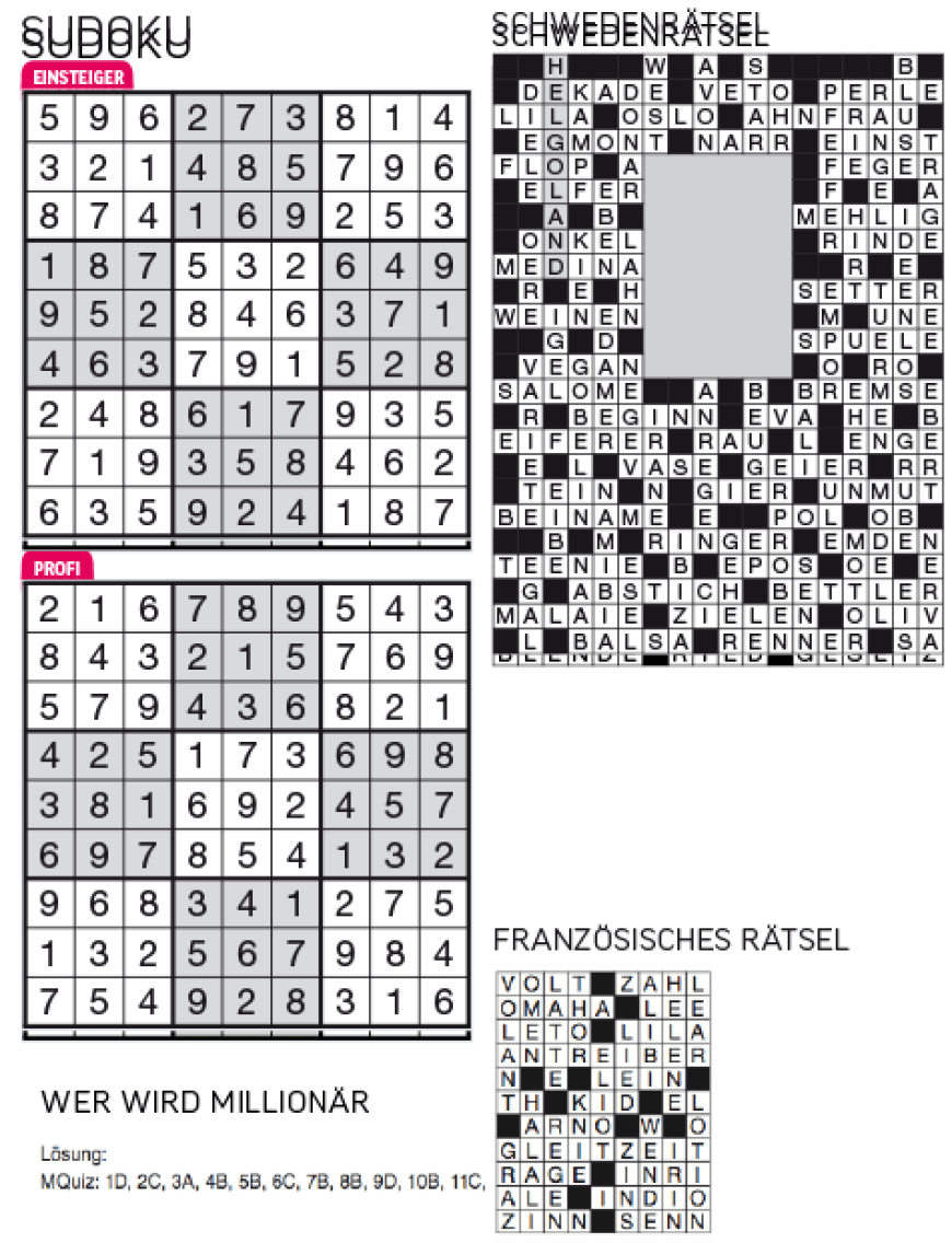 Sudoku- und Rätselauflösung ab Magazin 01/2015 - Bild 103