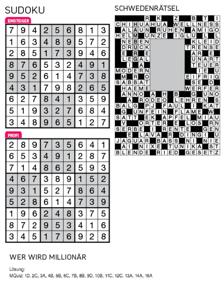 Sudoku- und Rätselauflösung ab Magazin 01/2015 - Bild 102