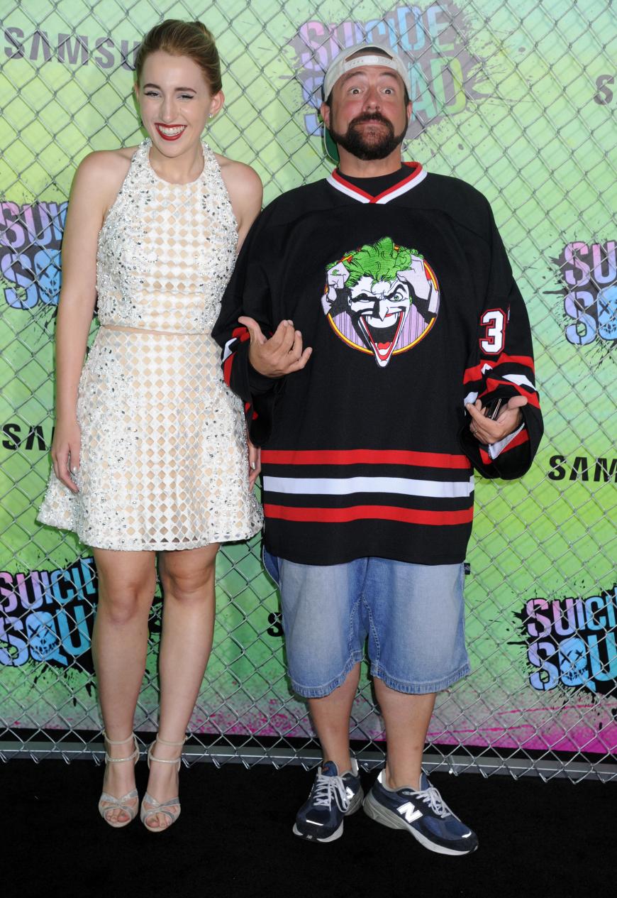 Harley Quinn Smith (l.) und Kevin Smith