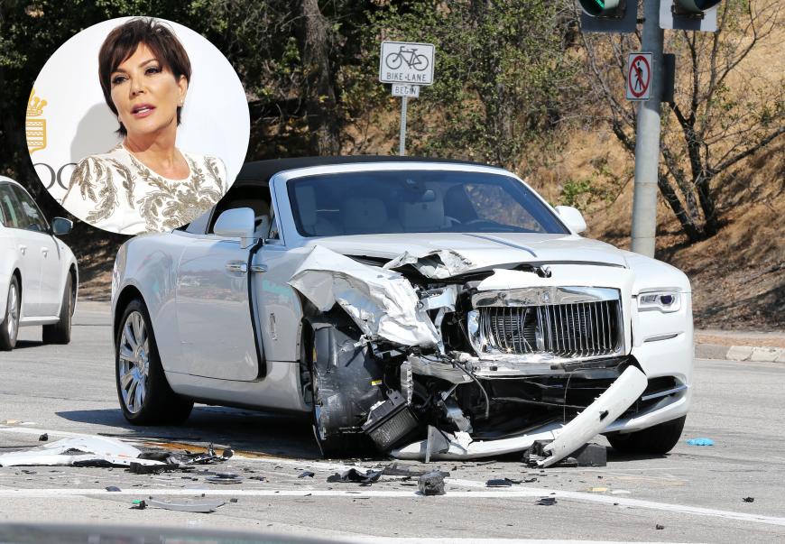 Kris Jenner prallte mit ihrem Rolls-Royce in einen Toyota Prius.