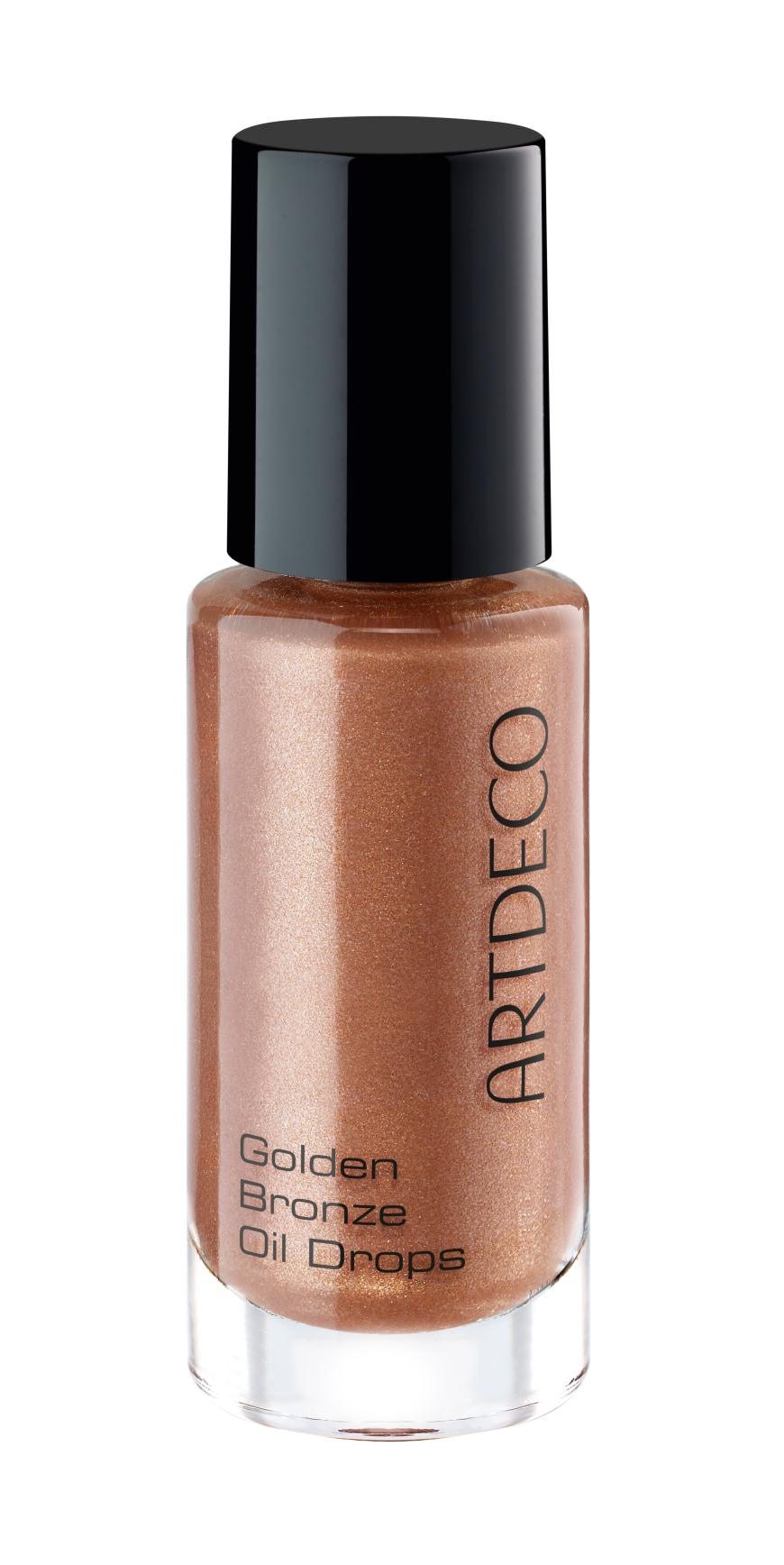 Golden Bronze Oil Drops“ von Artdeco, mit Jojoba-Öl und Bisabolol, ca. 18 Euro