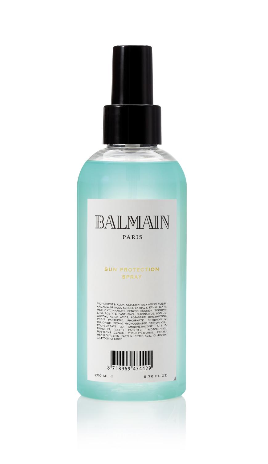 Keine Chance den UV-Strahlen: „Sun Protection Spray“ von Balmain, ca. 27 Euro, balmainhair.com