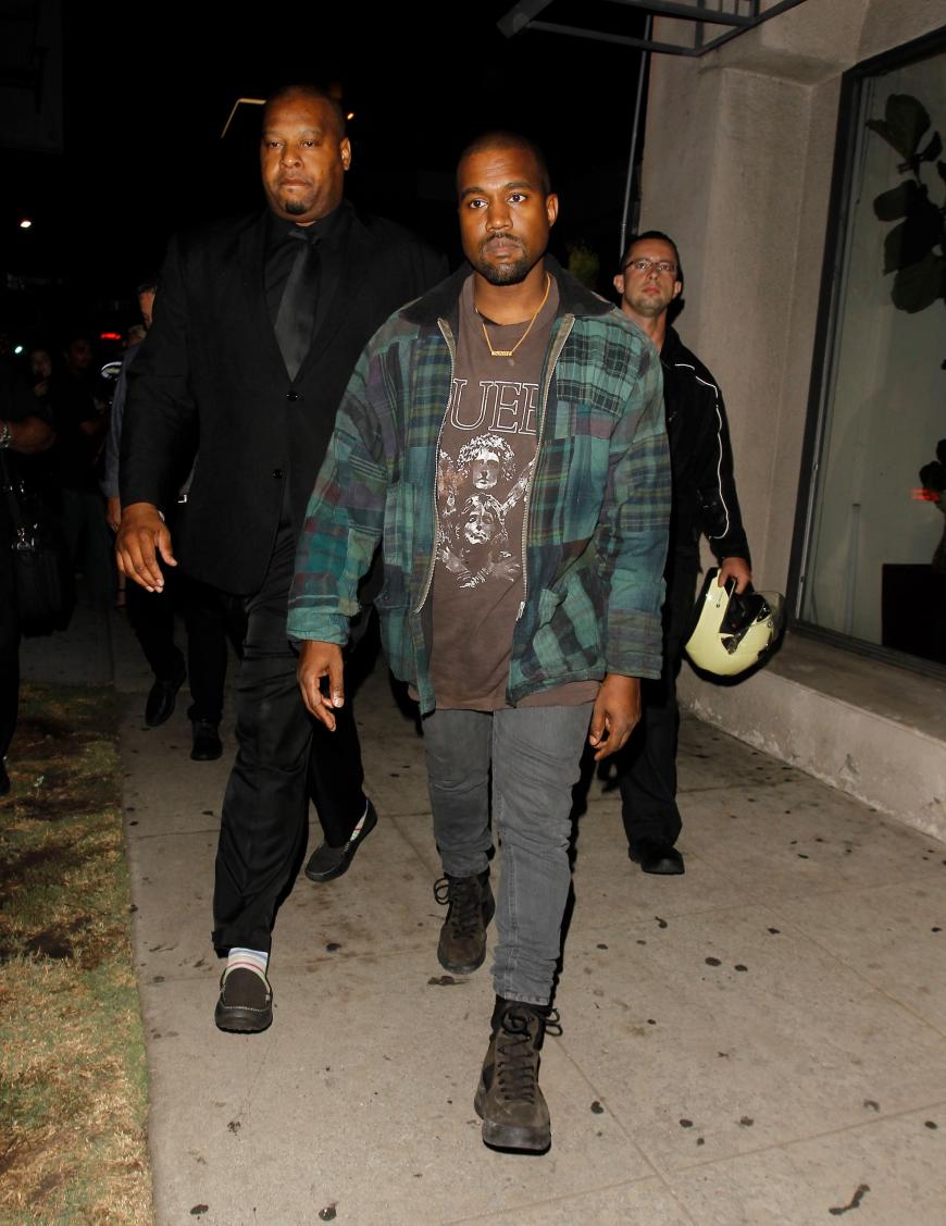 Kanye West ließ sich ohne Frau Kim Kardashian - dafür mit einem Freund im