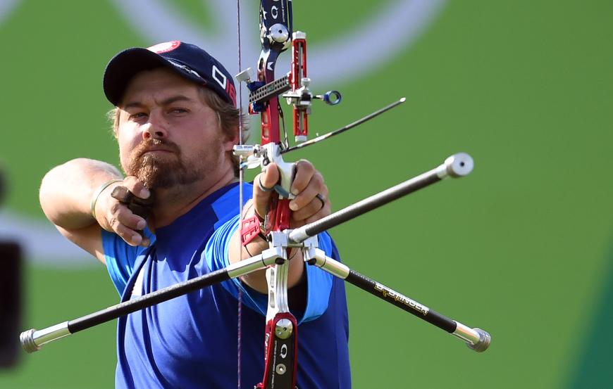 Bogenschütze Brady Ellison sorgt bei den Olympischen Spielen in Rio de Janeiro nicht nur mit seiner sportlichen Leistung für Aufsehen.
