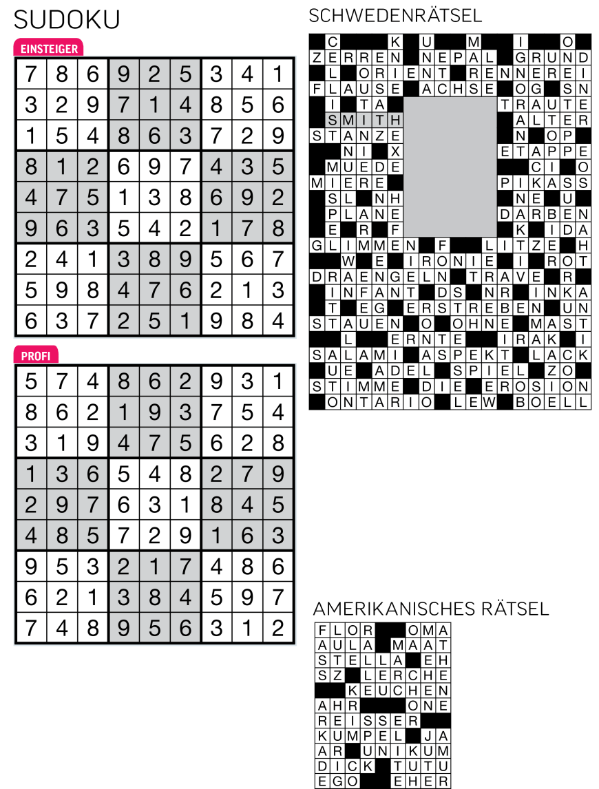 Sudoku- und Rätselauflösung ab Magazin 01/2015 - Bild 101