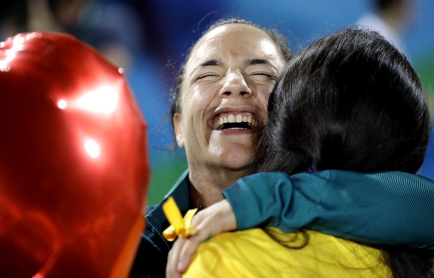 Romantischer Heiratsantrag bei den Olympischen Spielen.