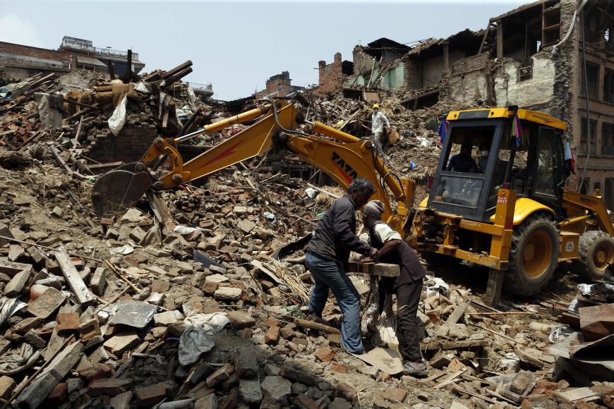 Das verheerende Erdbeben in Nepal im Jahr 2015 zerstörte große Teile des Landes und kostete mehr als 9000 Menschen das Leben.
