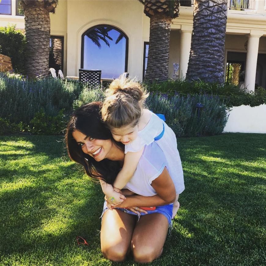 Awww! Shermine Shahrivar mit ihrer kleinen Tochter Dahlia, die gerade ihren dritten Geburtstag feierte.