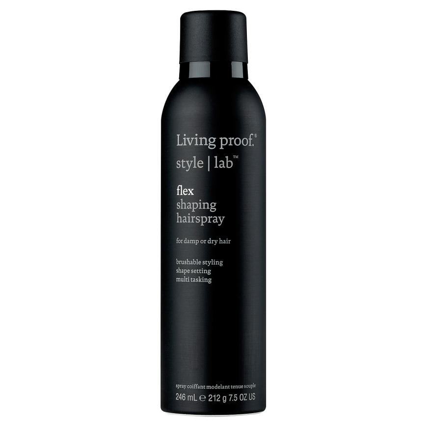 FLEXIBLER HALT „Flex Shaping Hairspray“ von Living Proof, ca. 26 Euro, douglas.de