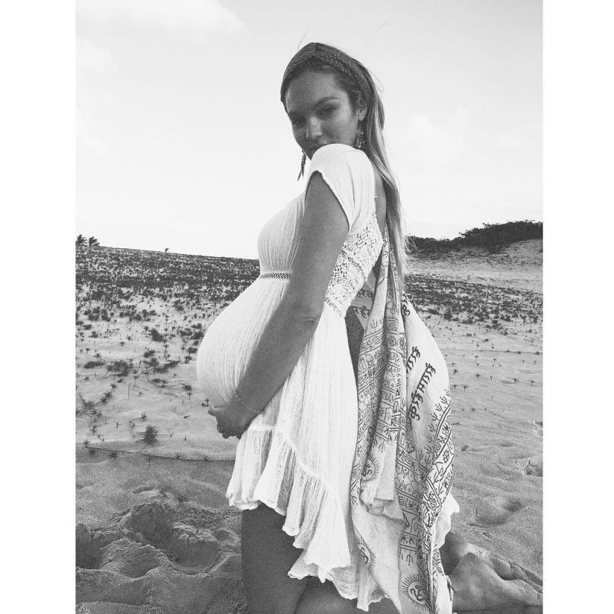 Die 27-Jähirge freut sich riesig auf ihr erstes Baby.