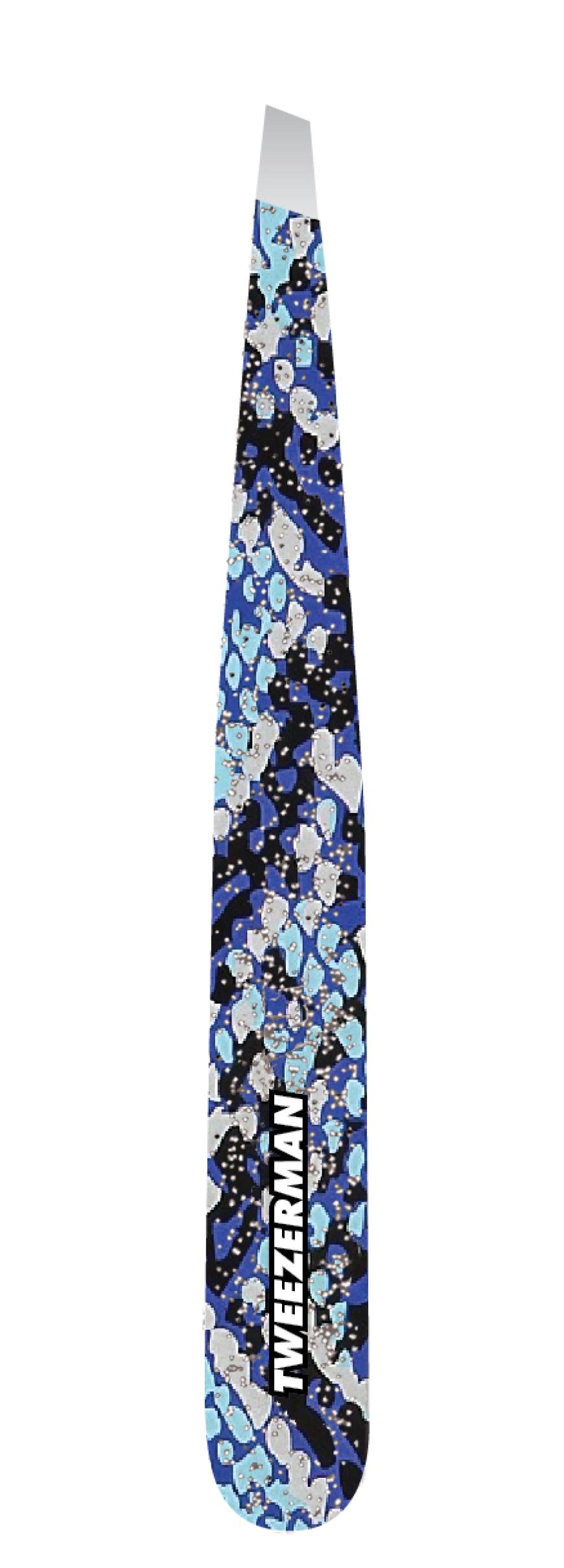 ZUPFHILFE „Glitzer Python Slant Pinzette“ von Tweezerman, ca. 28 Euro