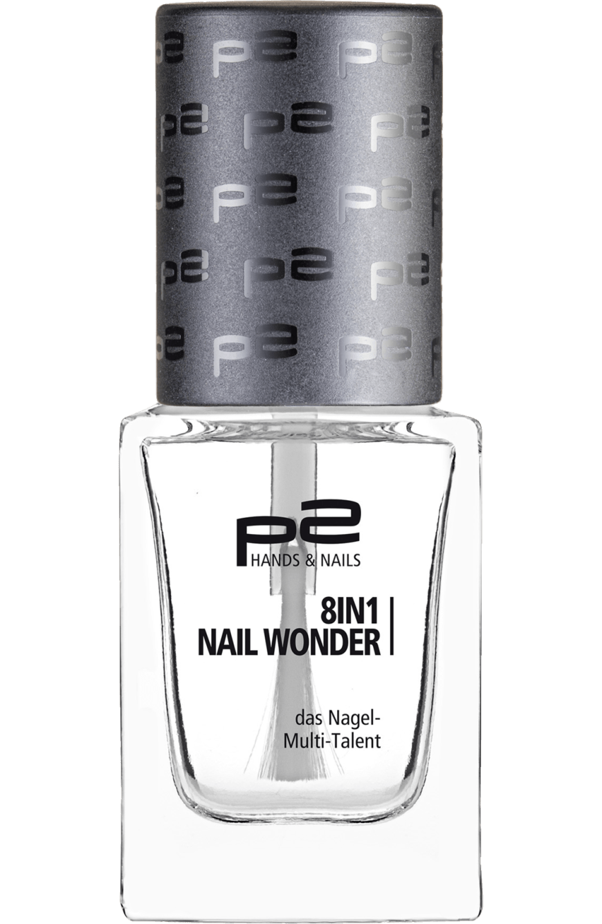 „8in1 Nail Wonder“ von P2, Überlack mit UV-Schutz, ca. 2 Euro