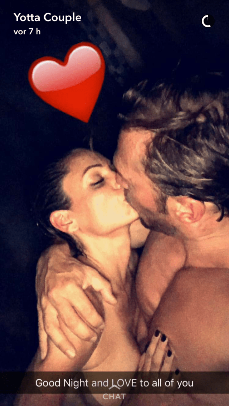... bei Snapchat teilte Bastian Yotta nun ganz intime Augenblicke mit seinen Followern.