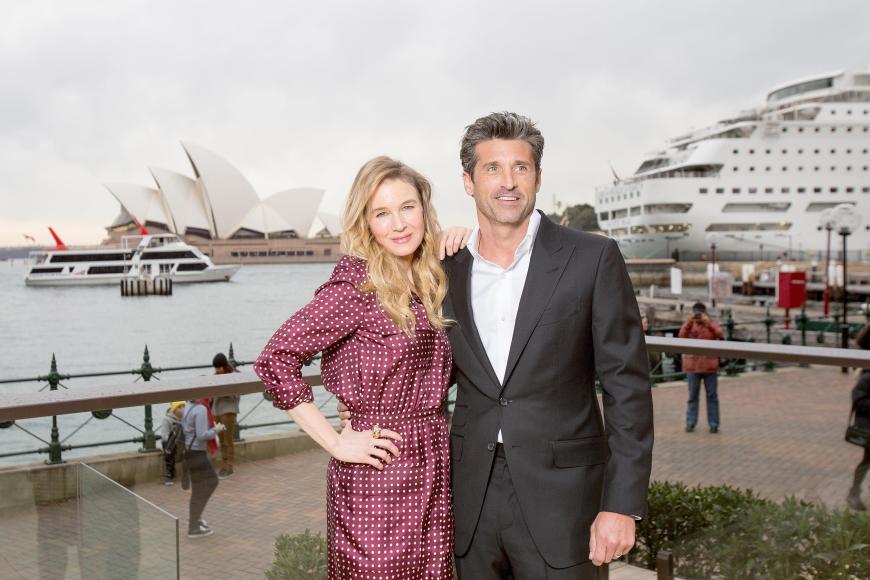 Renée Zellweger und Film-Kollege Patrick Dempsey in Sydney.