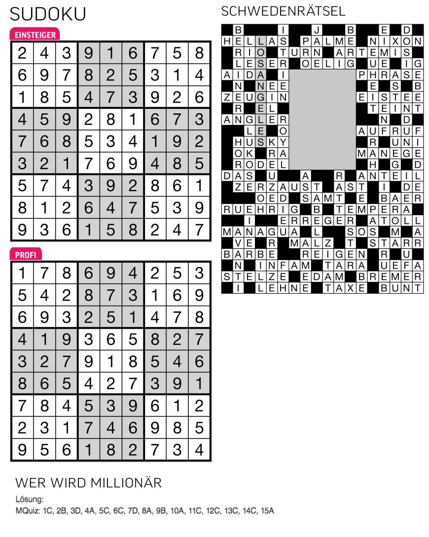 Sudoku- und Rätselauflösung ab Magazin 01/2015 - Bild 99