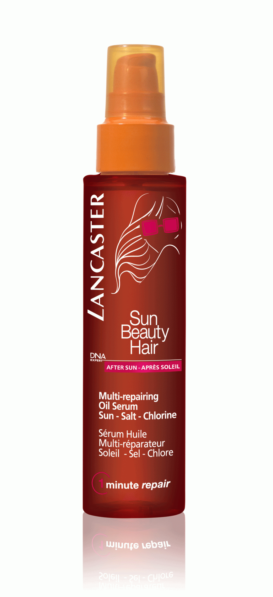 REPARIERT „Sun Beauty Hair Multi-Repairing Oil Serum“ von Lancaster, ca. 24 Euro