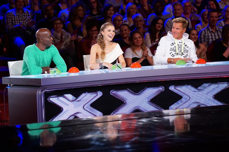 In der Castingshow auf RTL sitzt sie neben Bruce Darnell und Dieter Bohlen.