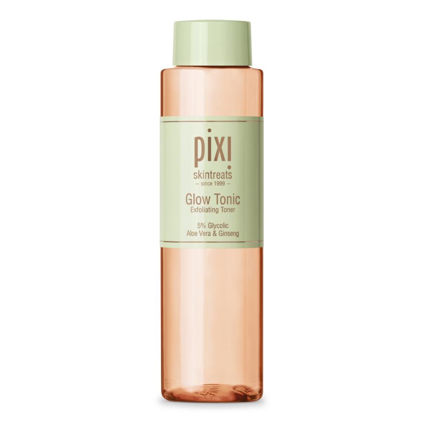Tipp von Simone Kalus, Beauty-Redakteurin: „Zart und ebenmäßig – so wünsche ich mir meinen Teint am liebsten. Mein Favorit: das 'Glow Tonic' von Pixi. Mit Ginseng und Glycolsäure wird die Haut zum Strahlen gebracht.